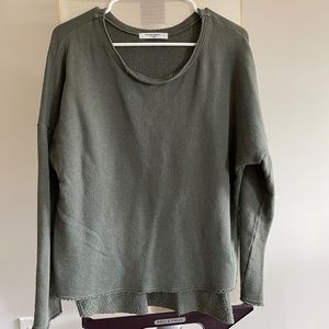 Green pullover sweater